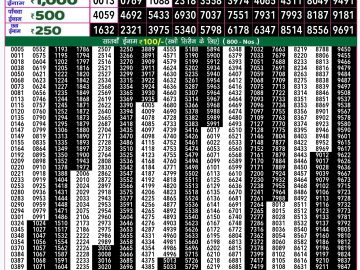 Dear Lottery Chart 2024