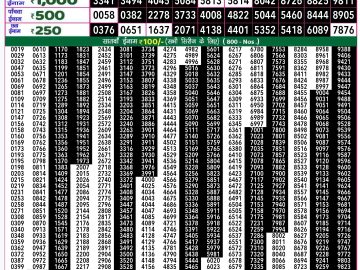 Dear Lottery Chart 2024