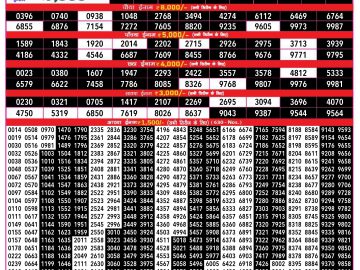 Dear Lottery Chart 2024