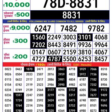 Dear Lottery Chart 2024