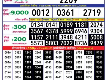 Dear Lottery Chart 2024