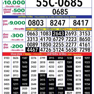 Dear Lottery Chart 2024