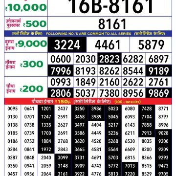 Dear Lottery Chart 2024