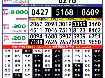 Dear Lottery Chart 2024