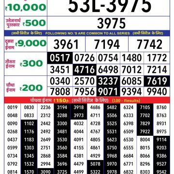 Dear Lottery Chart 2024