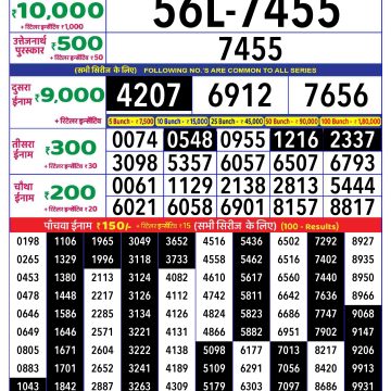 Dear Lottery Chart 2024