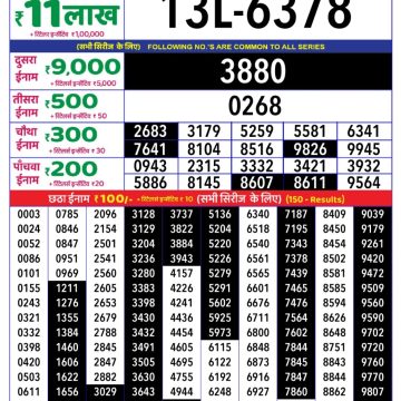 Dear Lottery Chart 2024