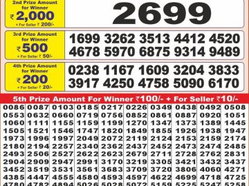 Dear Lottery Chart 2024