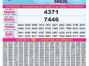 Dear Lottery Chart 2024