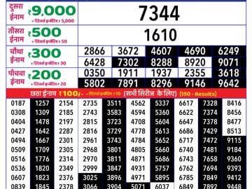 Dear Lottery Chart 2024