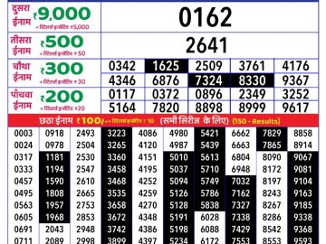 Dear Lottery Chart 2024