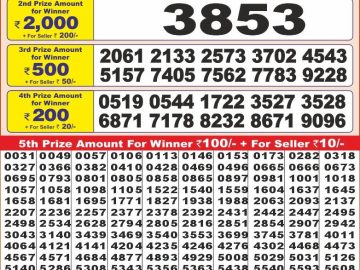 Dear Lottery Chart 2024