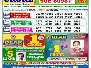 Dear Lottery Chart 2024