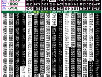 Dear Lottery Chart 2024