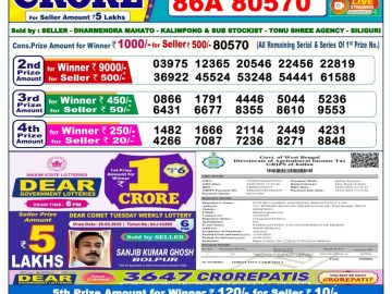 Dear Lottery Chart 2024