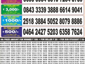 Dear Lottery Chart 2024